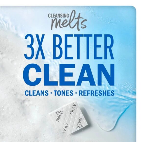 Olay Cleansing Melts with Retinol, 32ct – Water-Activated Face Cleanser - Picture 2 of 5